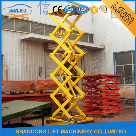 Ce Tuv 15t 56m Warehouse Stationary Hydraulic Scissor Lift With