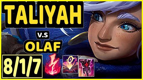 Stefan Taliyah Vs Olaf Kda Jungle Challenger Gameplay Euw