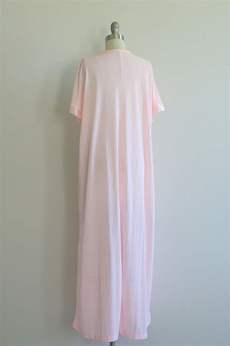 Pink Robe Nightgown Vintage S Lingerie Size Small Gem