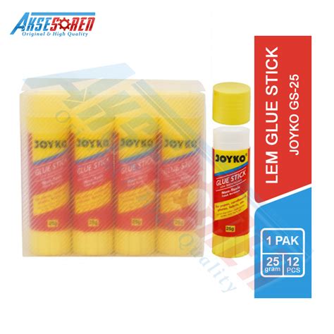 Jual Lem Glue Stick 25 Gram Joyko GS 25 1 Pack Lem Kertas Joyko 12