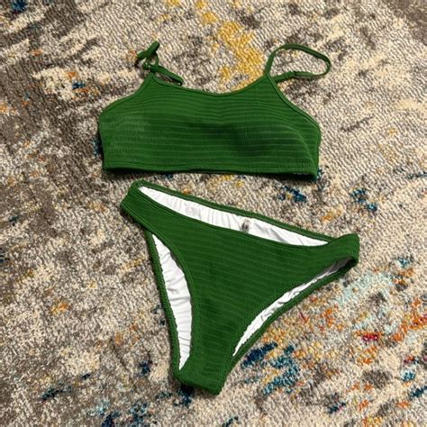 Swim Forest Green Bikini Set Poshmark