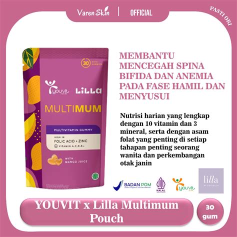 Jual YOUVIT Adult X Lilla Multimun 30D Pouch Multivitamin 30 Hari