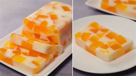 Orange Jello Milk Pudding | Easy No Bake Jello Dessert Recipe | Yummy ...