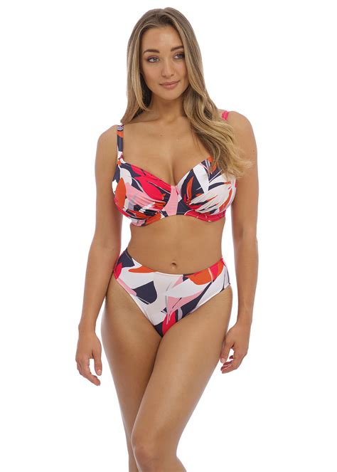 Fantasie Almeria Tankini Full Cup Bandeau Bikini Bra Swimsuit Multi