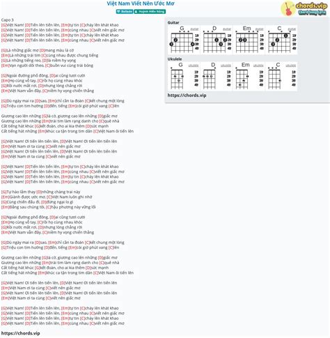 Chord Vi T Nam Vi T N N C M Tab Song Lyric Sheet Guitar