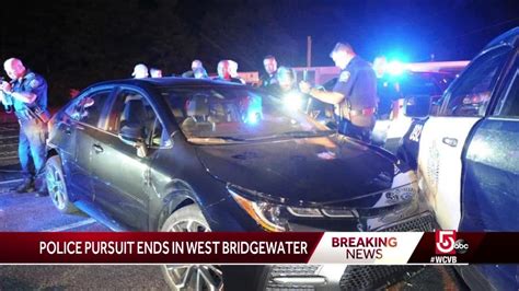 Police Pursuit Ends In Arrest In West Bridgewater Youtube