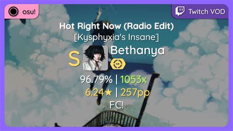 Osu Bethanya DJ Fresh Feat Rita Ora Hot Right Now Kysphyxia