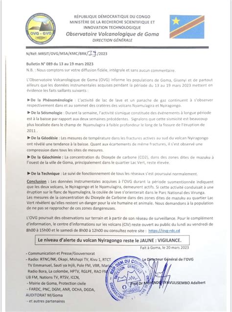 Daniel Michombero Batubenga on Twitter RDC Les données