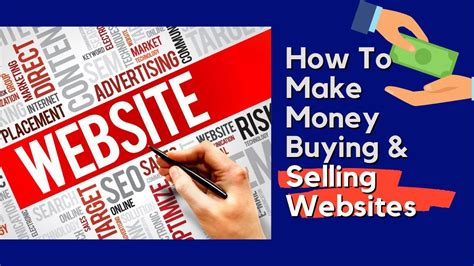 How To Make Money Buying Selling Websites For Profit Youtube