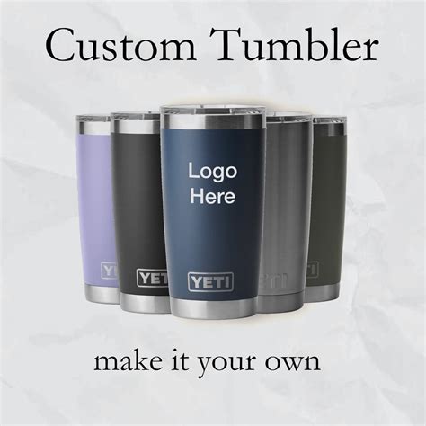 Custom Laser Engraved 20 Oz Name Or Logo Yeti Tumbler Holiday T