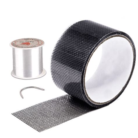 Window Screen Repair Tape Black Screen Door Patch Kit Strong Adhesive