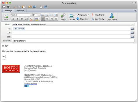 Outlook Email Template Free Database