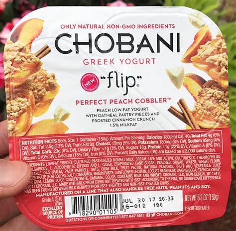 Chobani Flip Perfect Peach Cobbler Yogurt My New Favorite I Add