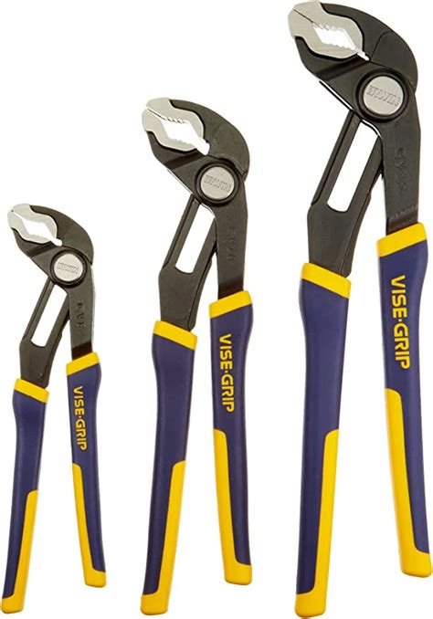 IRWIN VISE GRIP GrooveLock Pliers Set V Jaw 3 Piece 2078710