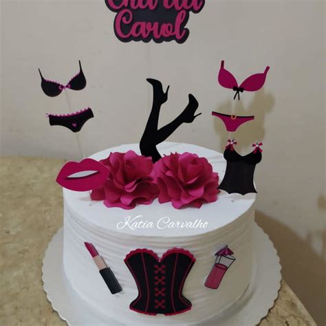 Kit Topper De Bolo Tags Topo Ch De Lingerie Elo