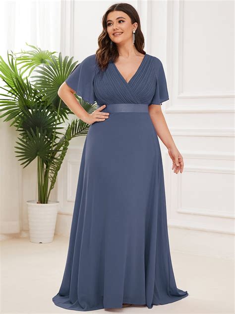 Hot Sale Plus Size Empire Waist Evening Dress Ever Pretty Us