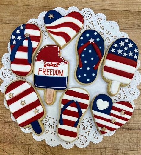 Pin By Allison Fullmer On 4th Of July In 2024 Patriotic Sugar Cookies Sugar Cookie Royal