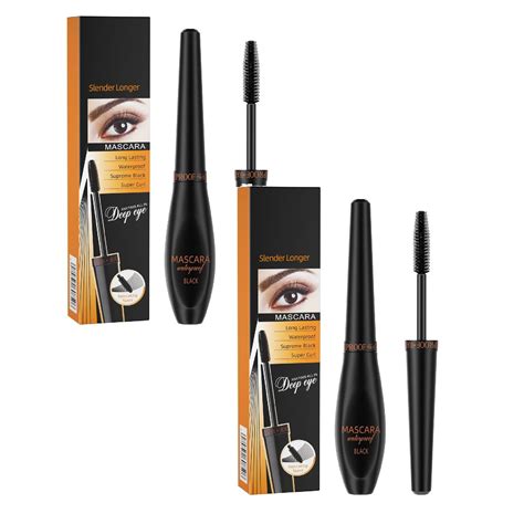 Black Mascara For Women 4d Silk Fiber Mascara Black For Length And