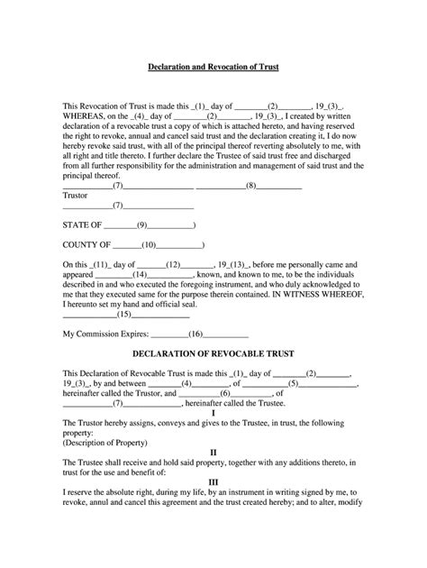 Trust Revocation Form Fill Out And Sign Online Dochub