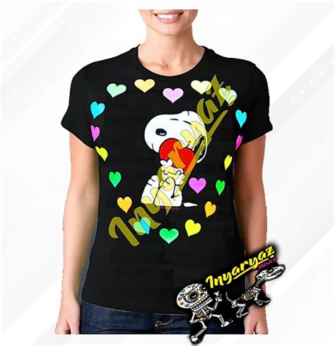 Playera Snoopy Amor Dama Inyaryaz Playeras Inyaryaz