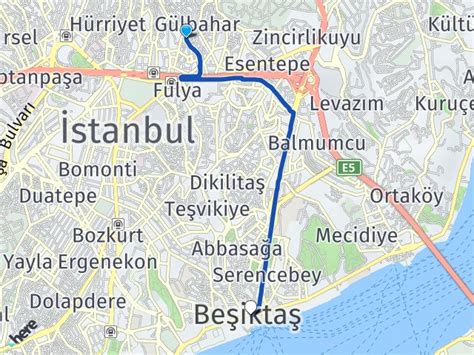 Stanbul I Li Mecidiyek Y Be Ikta Stanbul Aras Ka Km Yol Tarifi