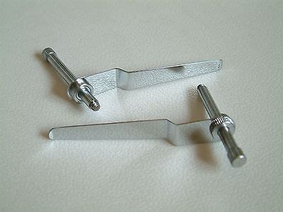 Microscope stage clips - a pair - possibly for Olympus microscope | #540147366