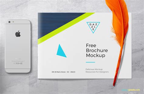 Free Brochure Mockup PSD – CreativeBooster