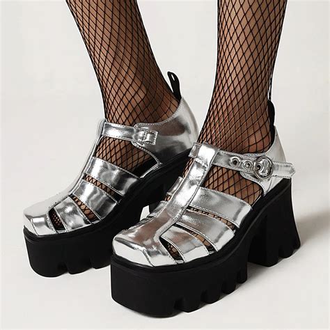 Rock Gladiator Sandals Platform Sandals For Women