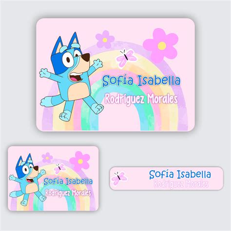 Etiquetas Escolares Personalizadas Bluey Tienda De Etiquetas Escolares