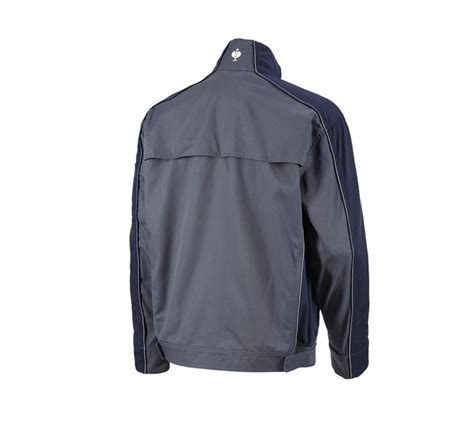 Berufsjacke E S Active Grau Dunkelblau Strauss