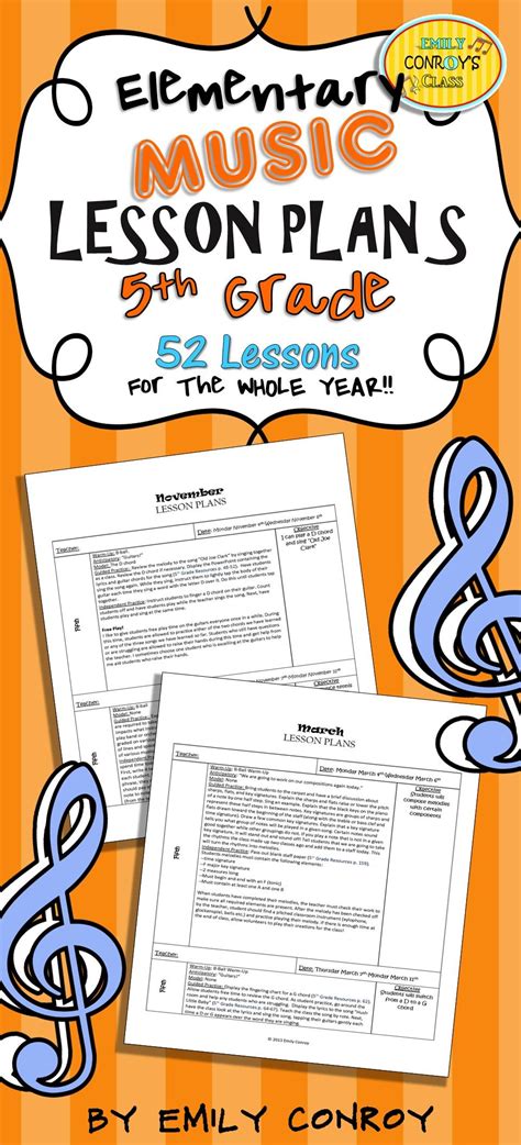 5th Grade Music Lesson Plans