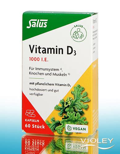 Salus Vitamin D3 1000 60 Kapseln 10 G Bei Violey