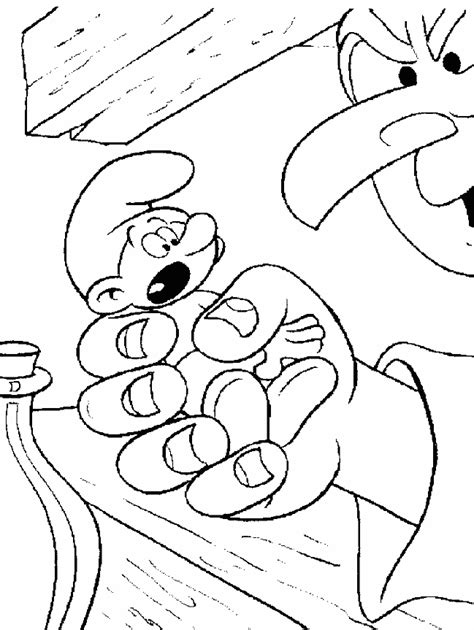 Desenho De Gargamel Capturando Smurf Para Colorir Tudodesenhos