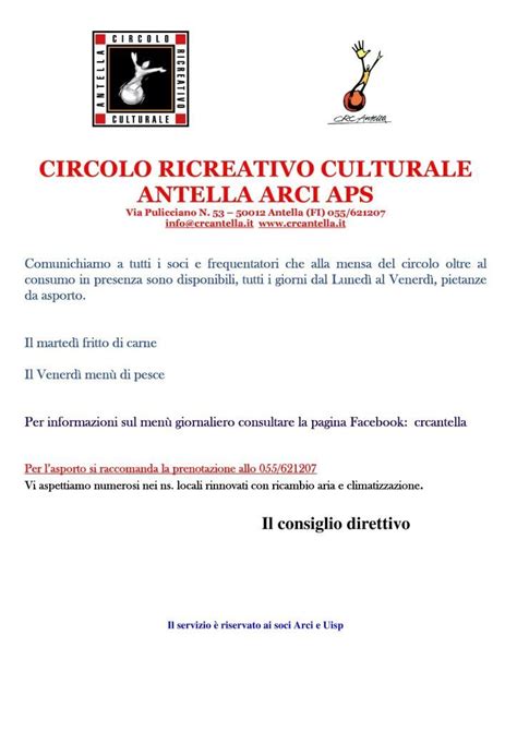 Asporto Circolo Ricreativo Culturale Antella