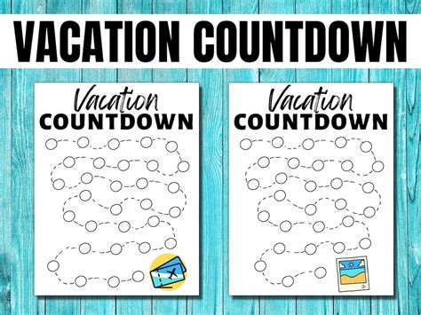 Vacation Countdown Calendar For Kids Printable Calendar Countdown To