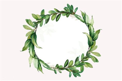 Download Premium Vector Of Tropical Botanical Wreath Design Vector