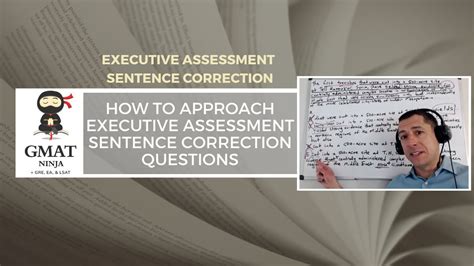 Gmat Ninja Sc Ep How To Approach Executive Assessment Sentence