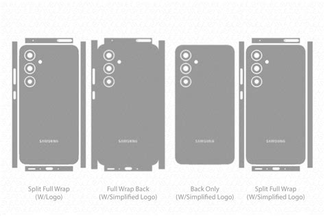 Galaxy A35 5g Skin Cutfile Vector Template Full Wrap Svg — Vecras