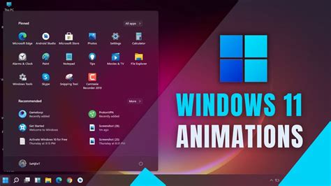 Windows 11 All Animations Windows 11 Animation Hands On 2021 Video Images