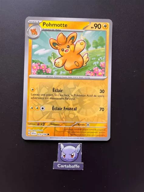 CARTE POKÉMON POHMOTTE 075 198 Reverse EV1 Ecarlate Violet NEUF EUR 1