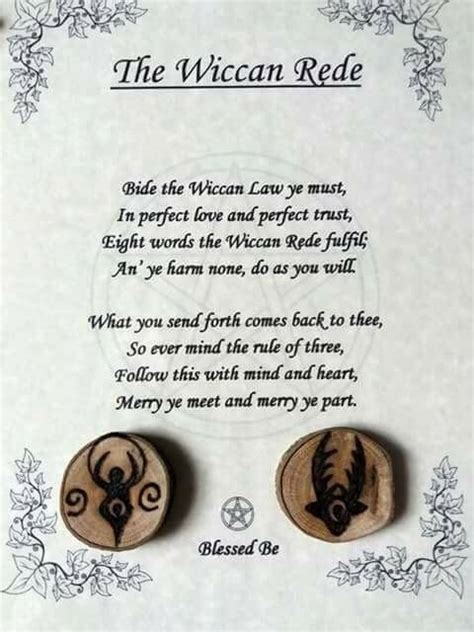 Pin By Melissa Hope On New Age Etc Rule Of Three Wiccan Rede Words