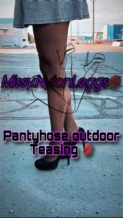 Missynylonleggs Pantyhose Outdoor Teasing Pt Shemale Lingerie Porn Feat MissyNylonLeggs