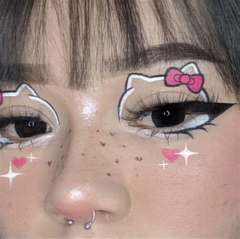 Pretty hello kitty eye makeup | Eye makeup, Hello kitty makeup, Cute ...