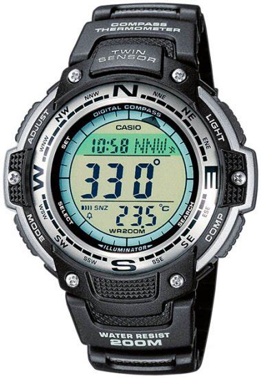 Casio Twin Sensor COMPASS Thermometer Watch SGW 100 New