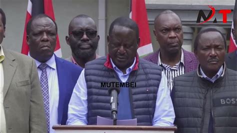 Ruto Nimekua Break Maandamano Lazima Nirudishefearless Raila Odinga