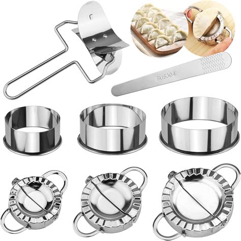 Rnhdly Dumpling Maker Pack Stainless Steel Dumplings Maker Machine