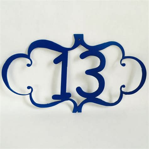 Decorative Metal House Number Plaque Metal Address Plaque