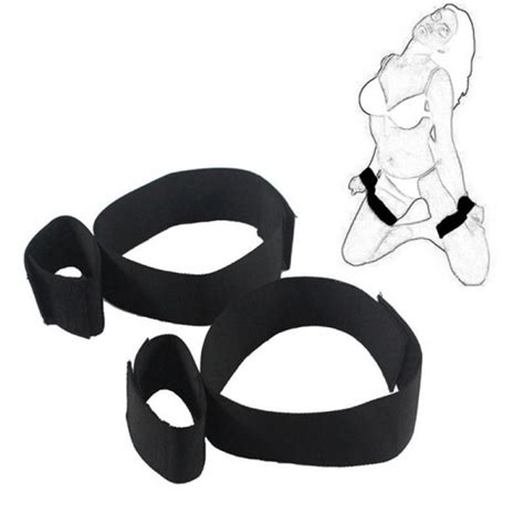 Sexy Woman Black Backhand Restraints Bdsm Sex Games Handcuffs Thigh