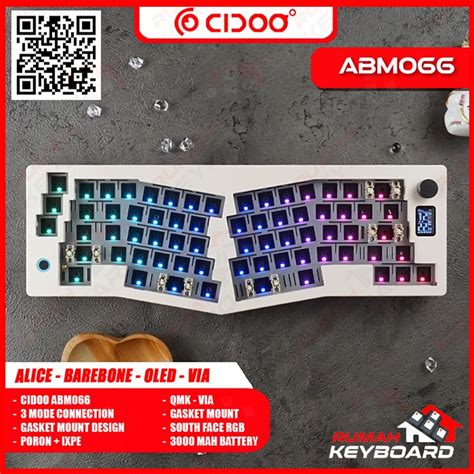 Jual Mechanical Keyboard Cidoo Abm Alice Oled Via South Face