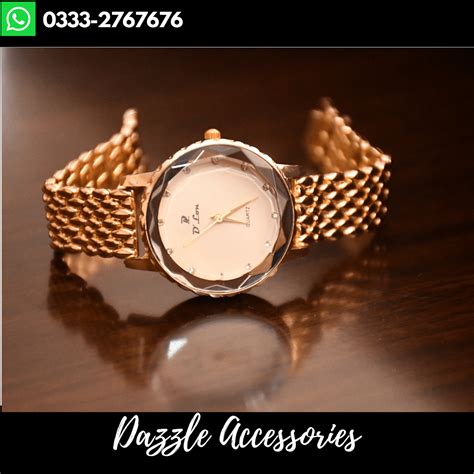 Beautiful Golden Ladies Watch - Dazzle Accessories